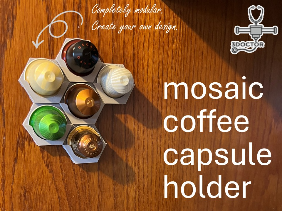 Mosaic coffee pod holder - Make your own design
