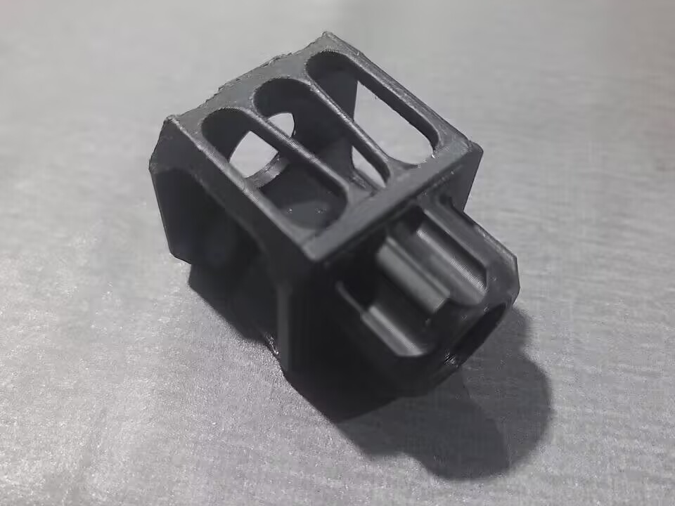 Tank Style Muzzle For Airsoft 14mm CCW