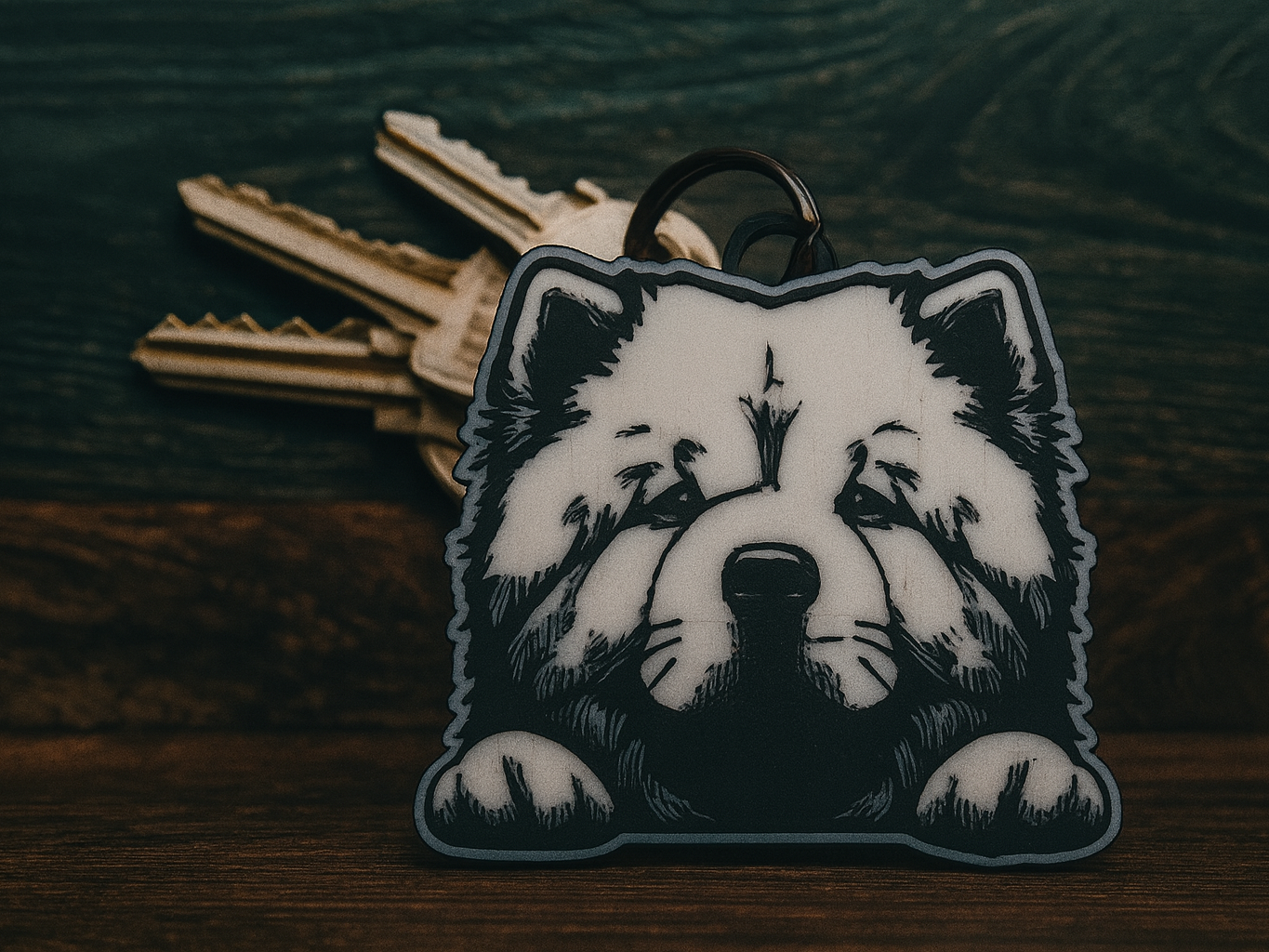 Chow Chow keychain