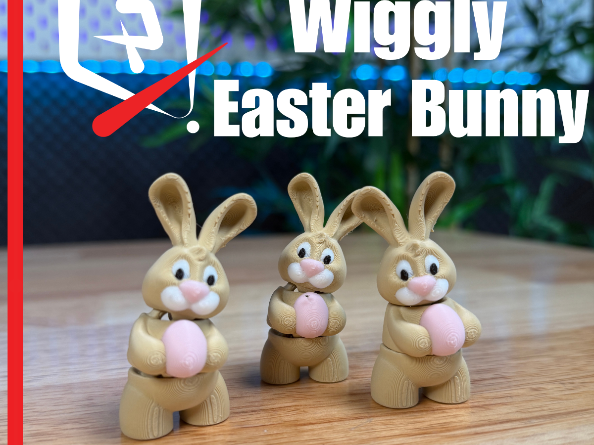 Wiggly Easter Bunny – Articulated & Suportless!