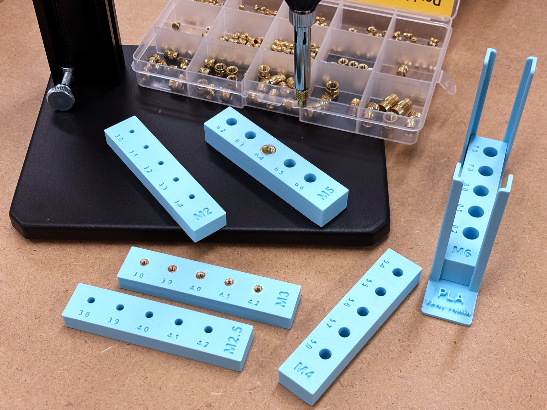 Heat insert test & calibration set M2-M6 with case