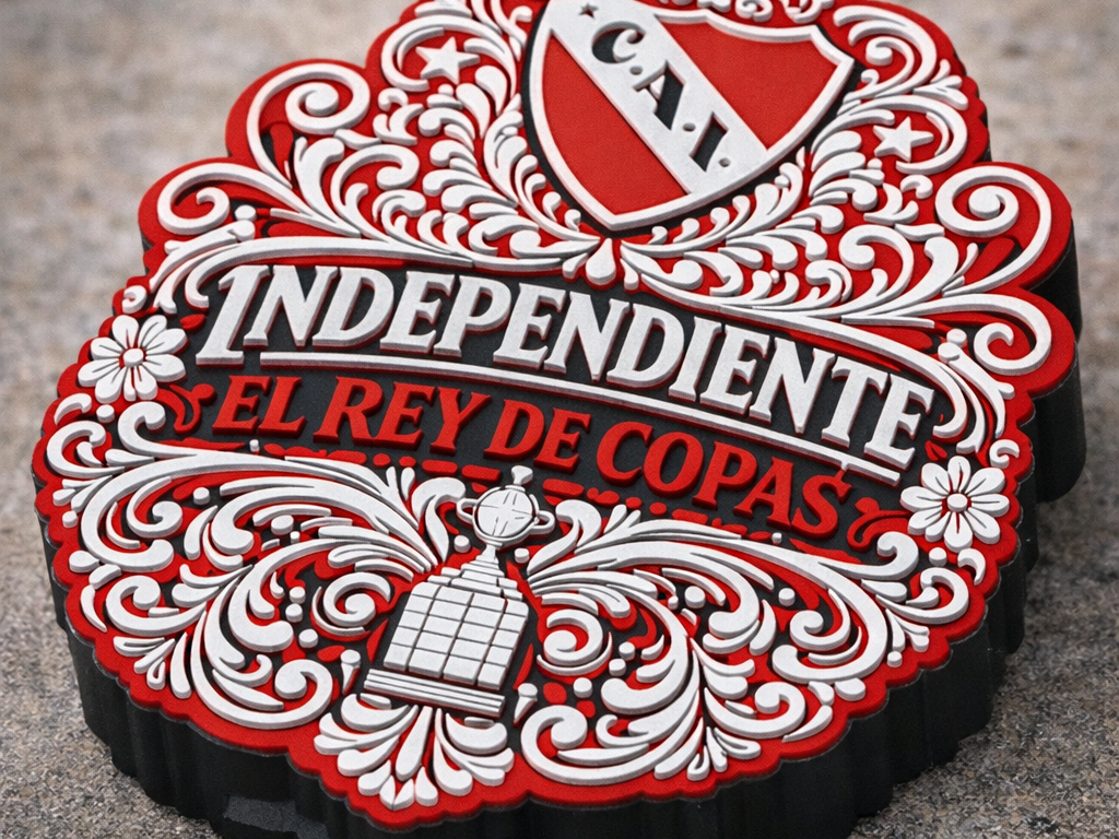 Abridor de latas llavero Independiente fileteado