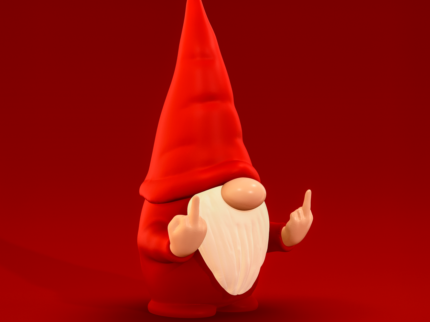 Rude gnome