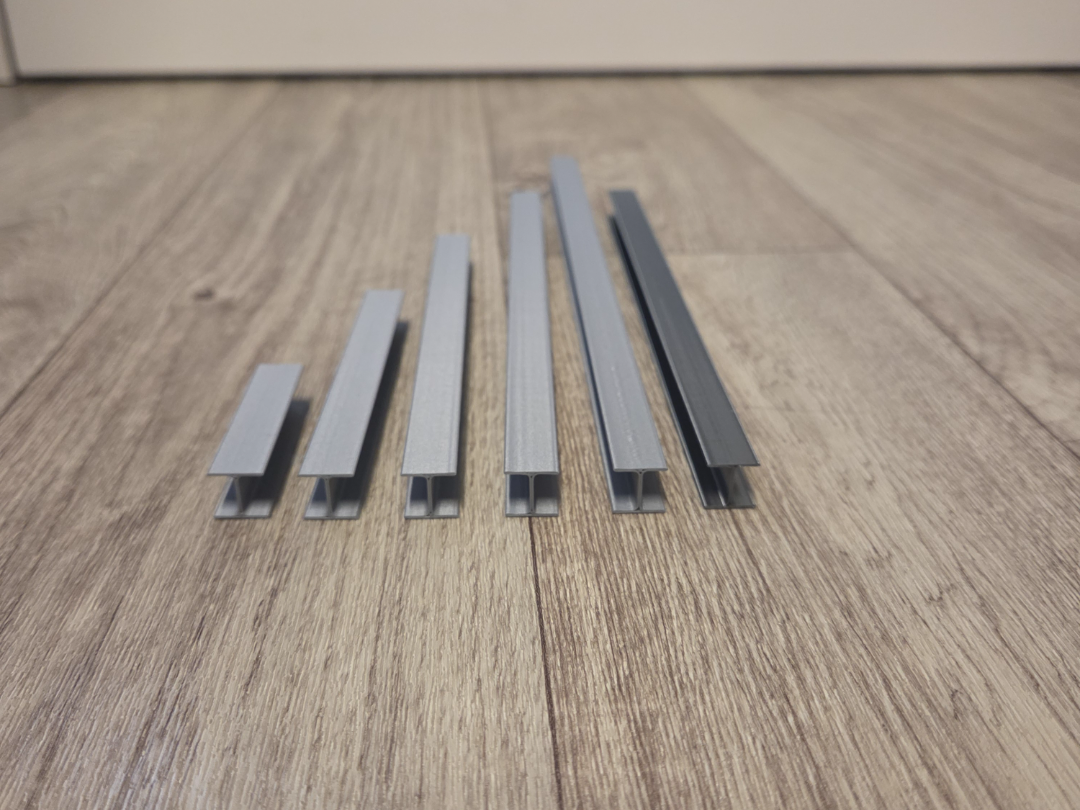 HEA-Style Steel Beam (1:17.5 Scale)