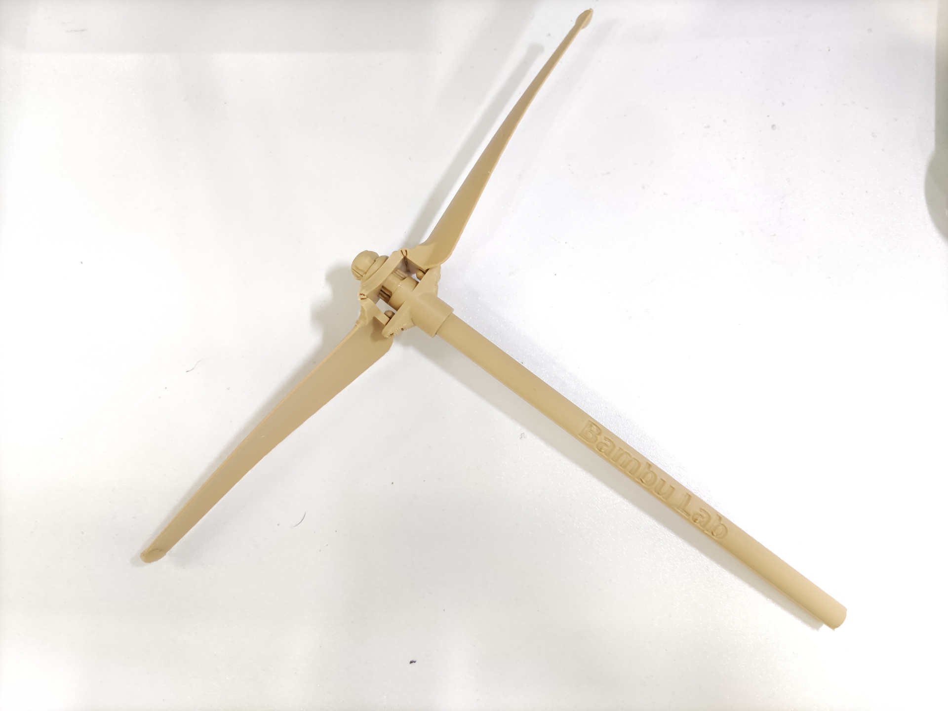 Bamboo Copter 2 Blades - it is designed to be folded