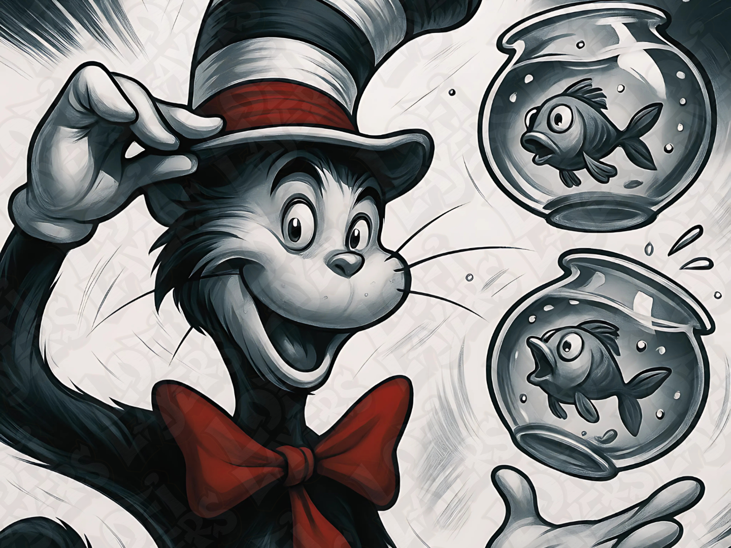 Cat in the Hat Hueforge