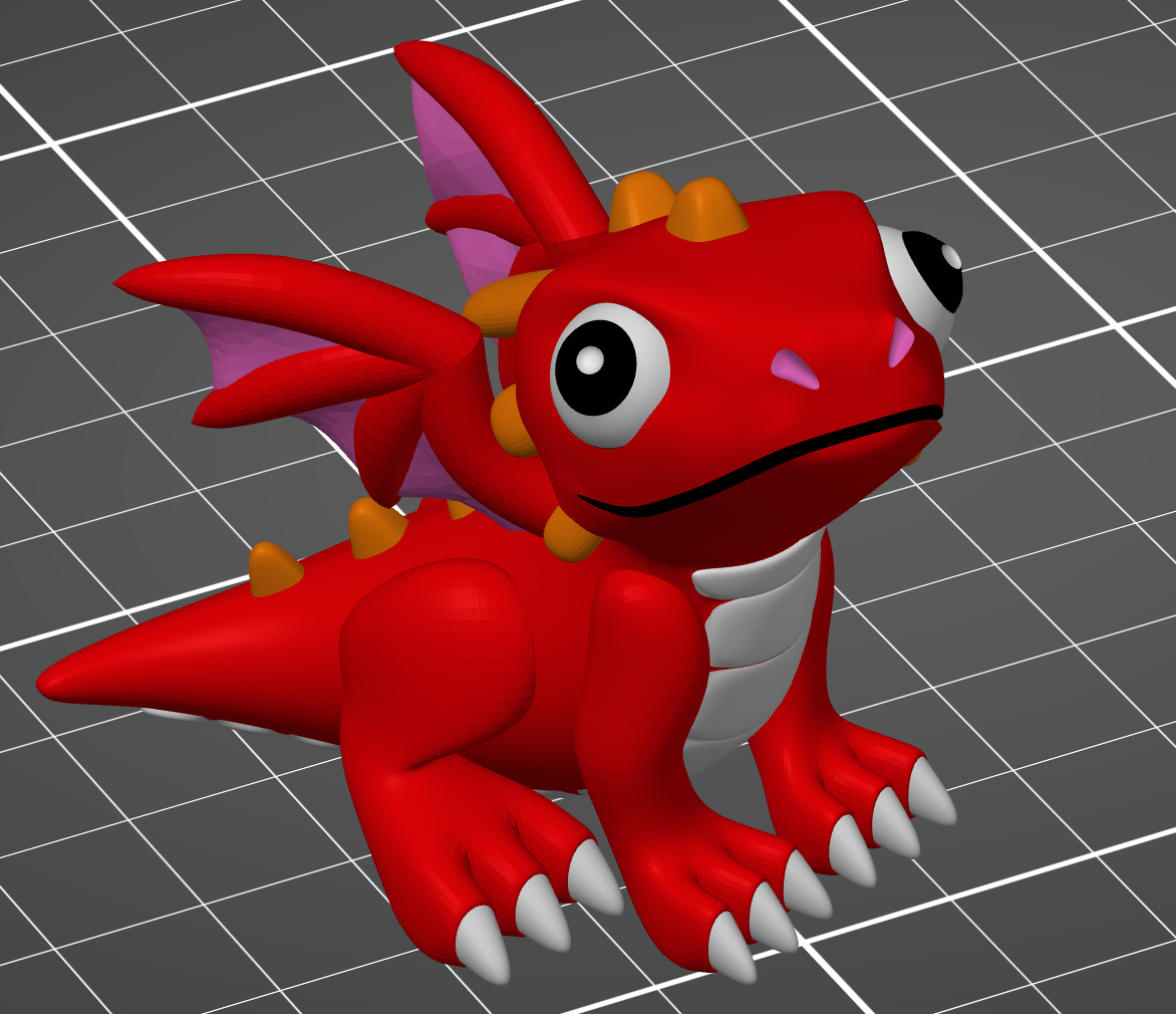Cute Dragon Colourised for the MMU