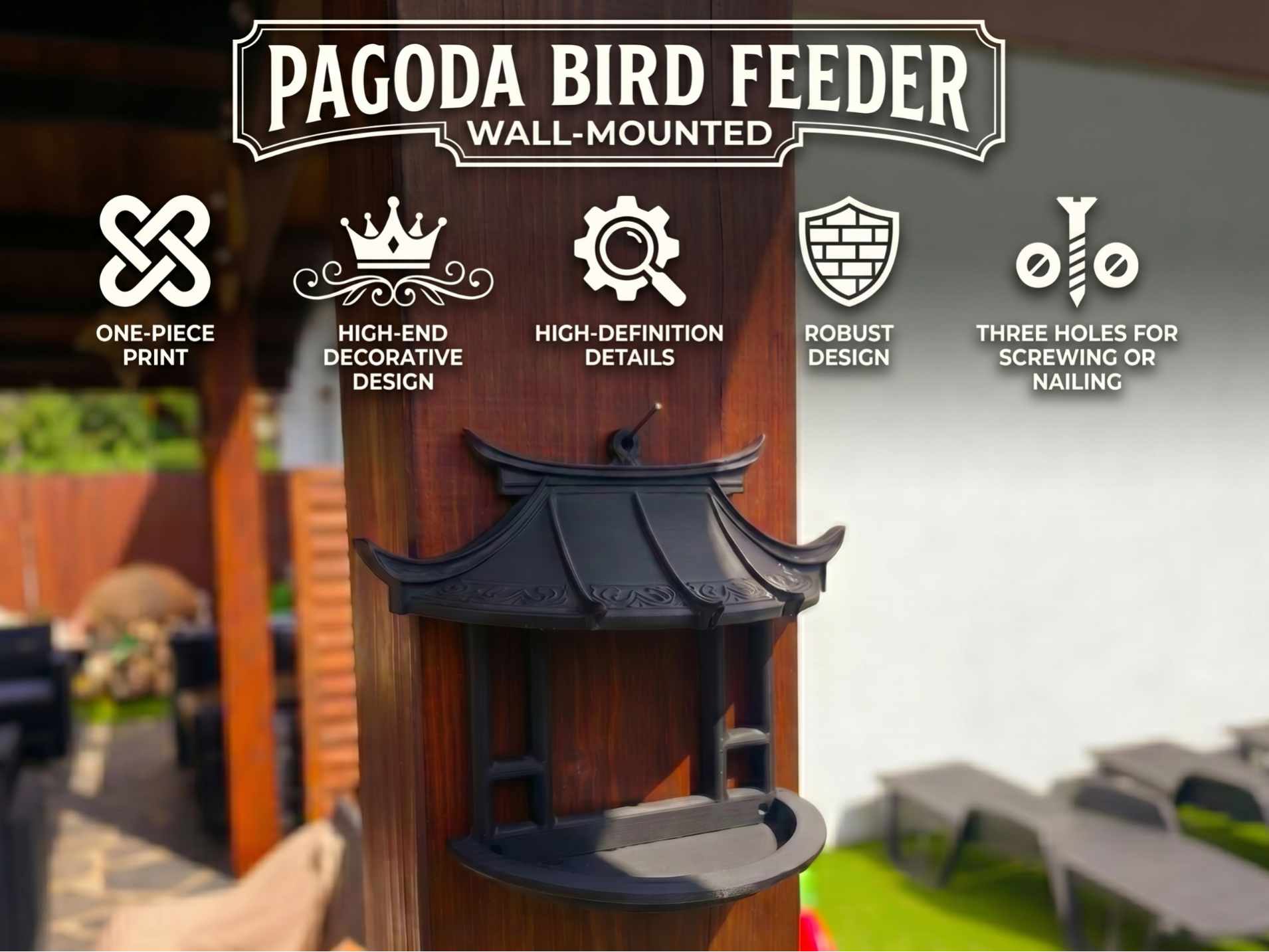 Pagoda Bird Feeder