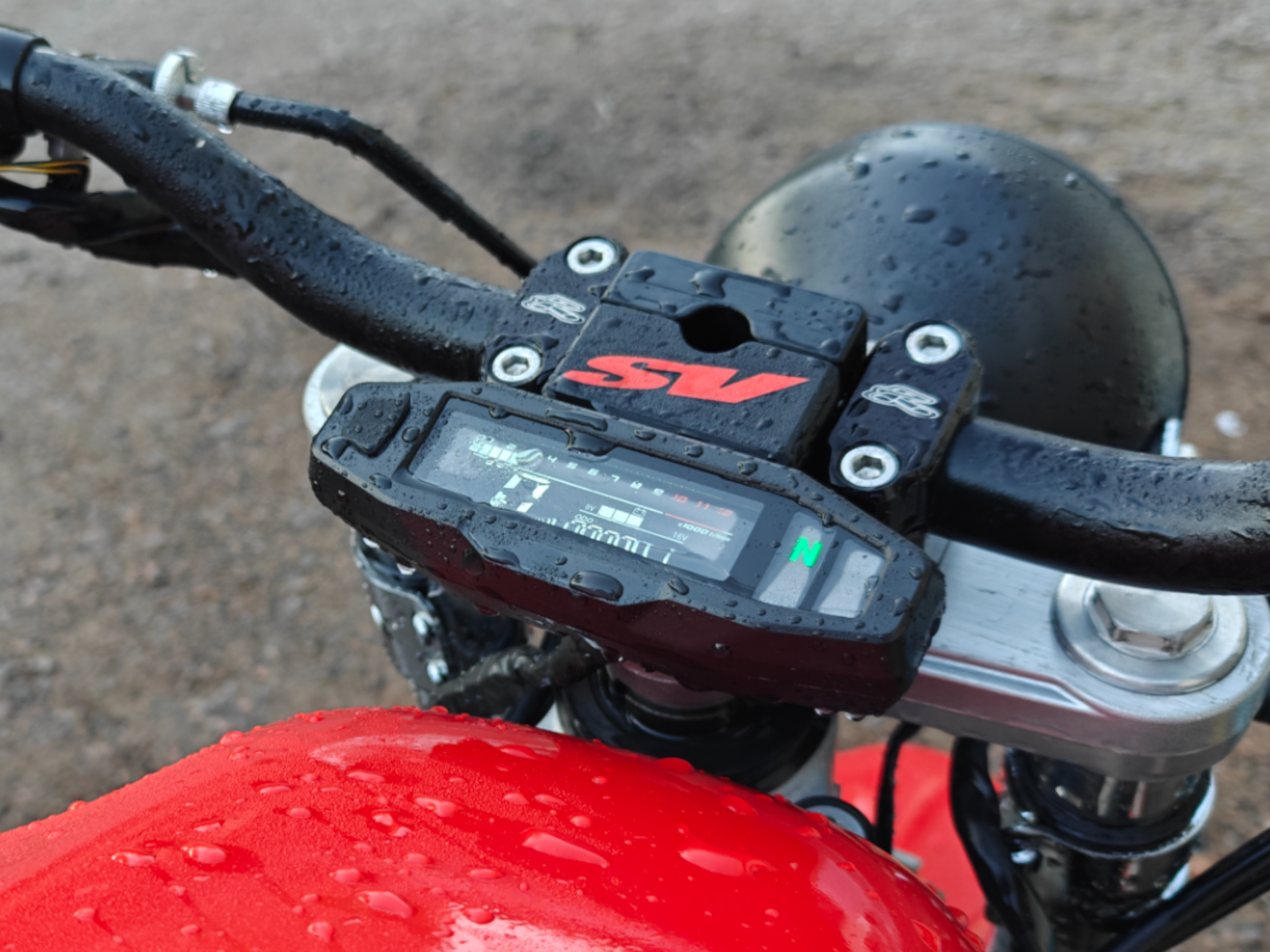 Speedometer mount (Generic speedo+fatbar)