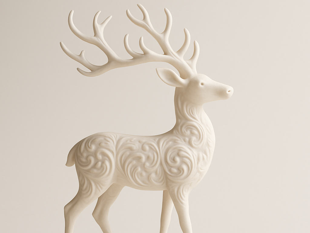 Elegante Hirsch Skulptur