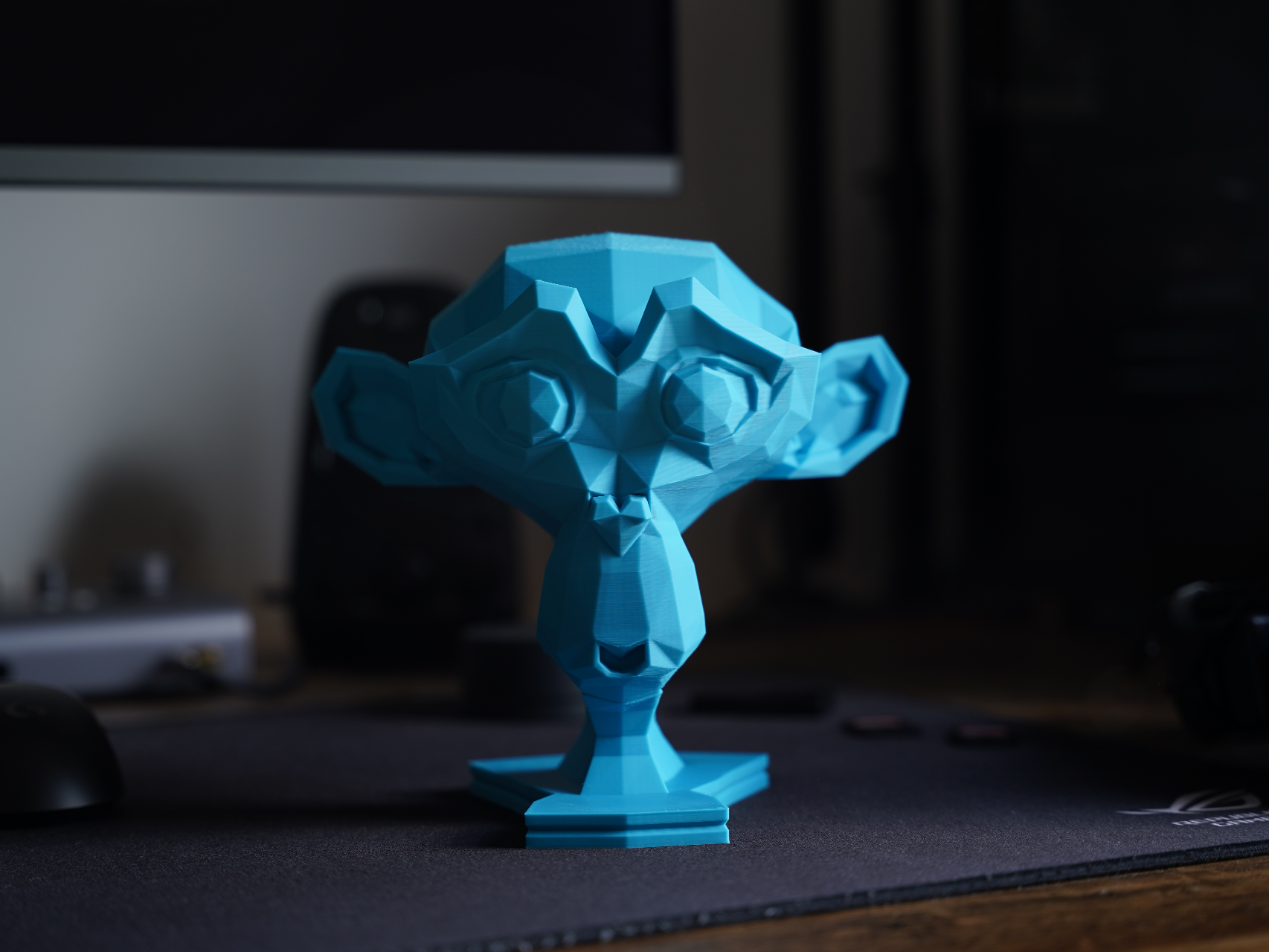 Blender Suzanne Trophy – Support-Friendly Model
