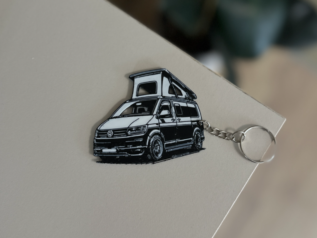 6 bus bulli California Key Chain