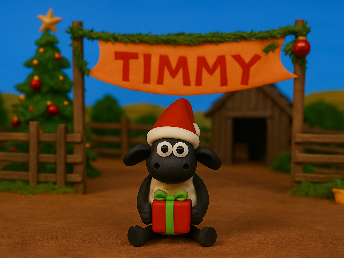 Shaun The Sheep Timmy Christmas Decoration