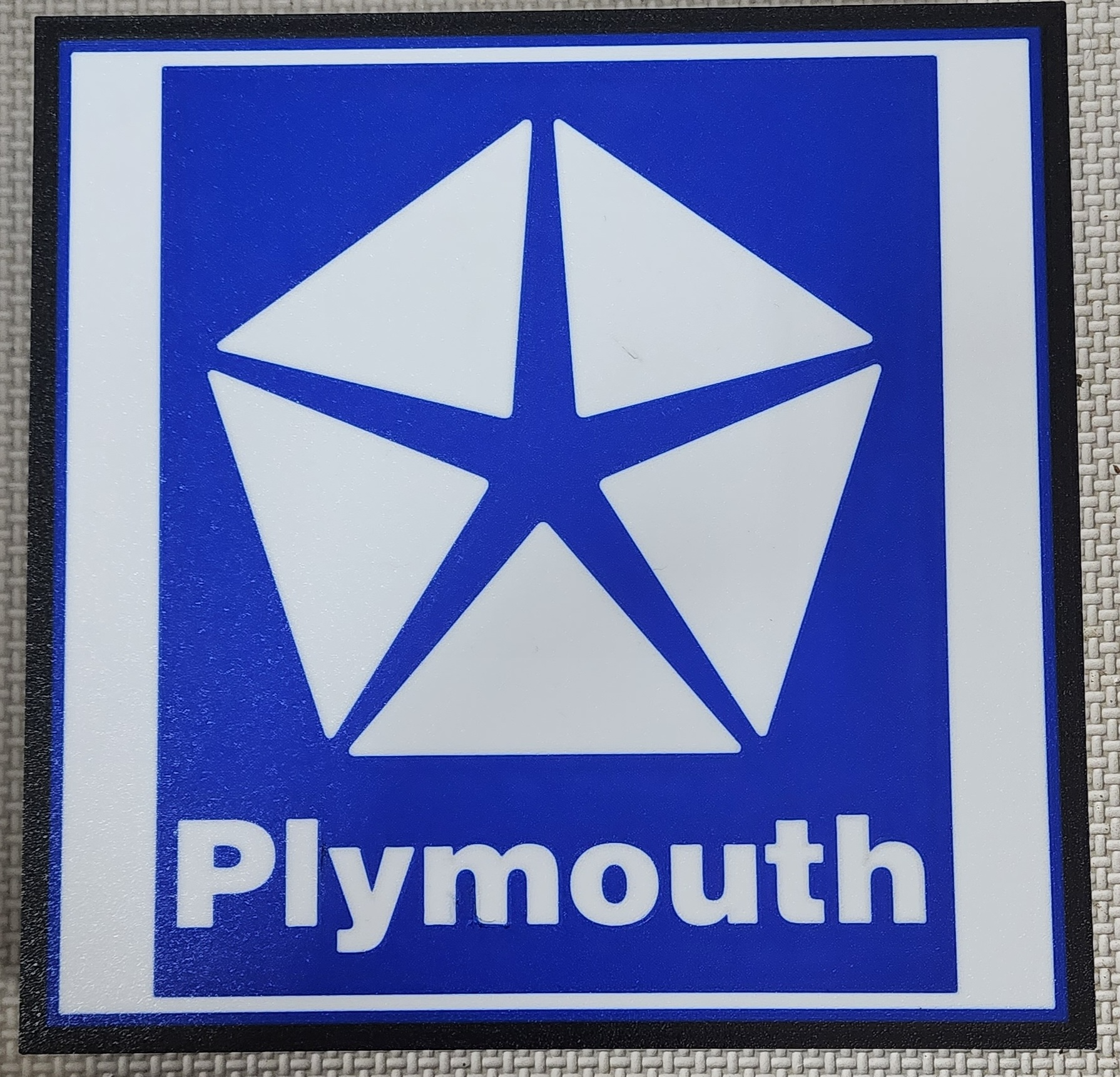 80's Plymouth Logo Light box