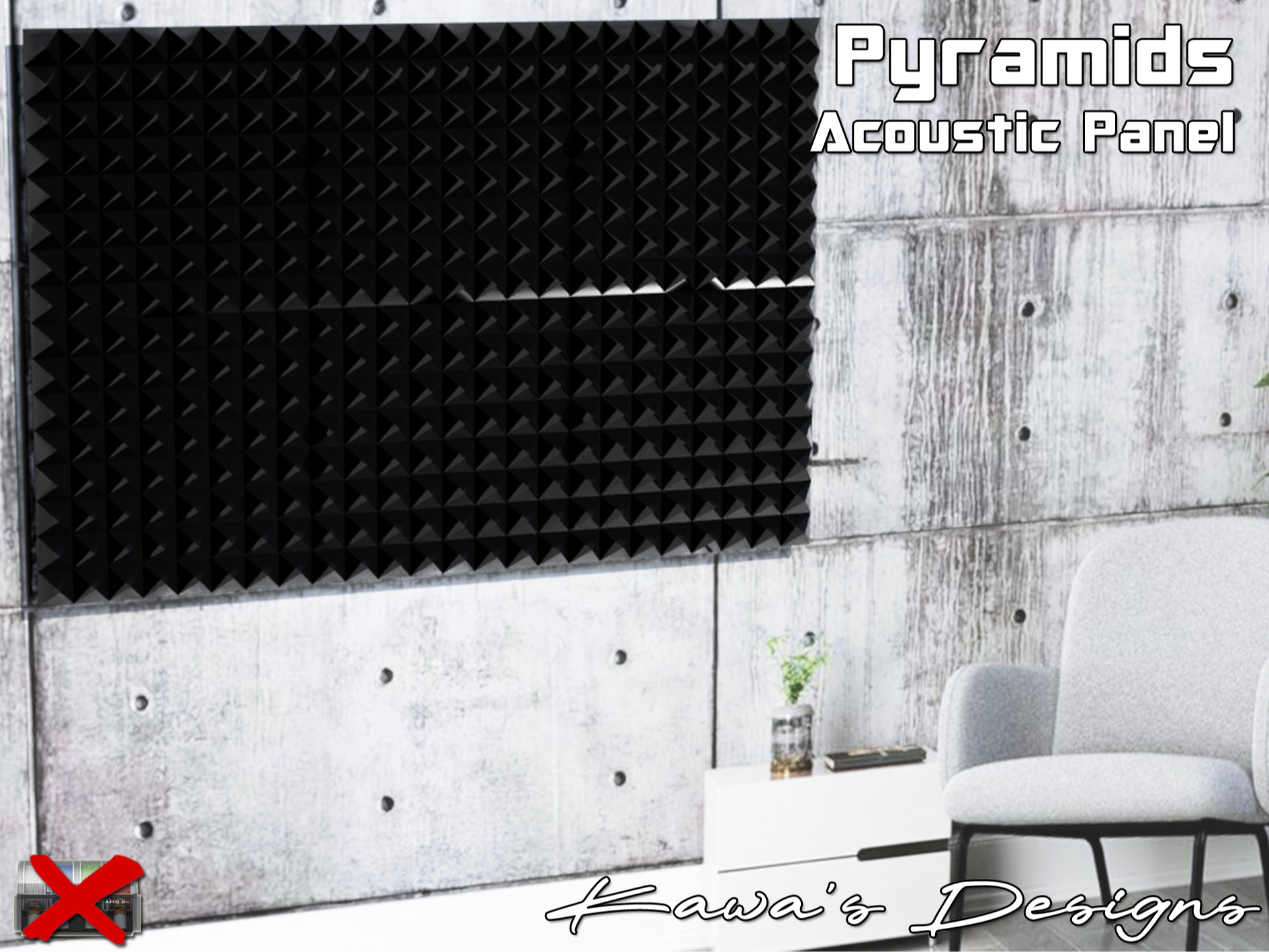 Pyramids Acoustic Panel