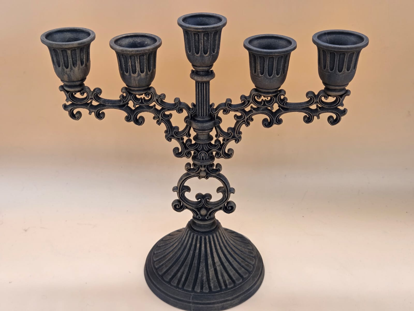 Ornamentaler Barock Stil 5-armiger Kerzenleuchter