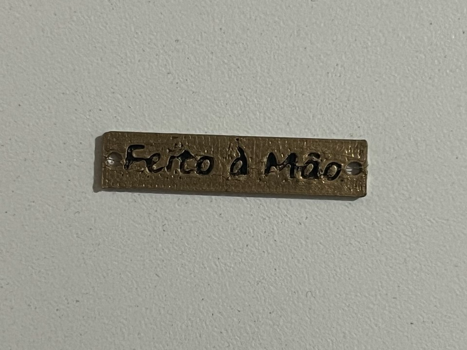 Etiqueta Feito à mão/Handmade