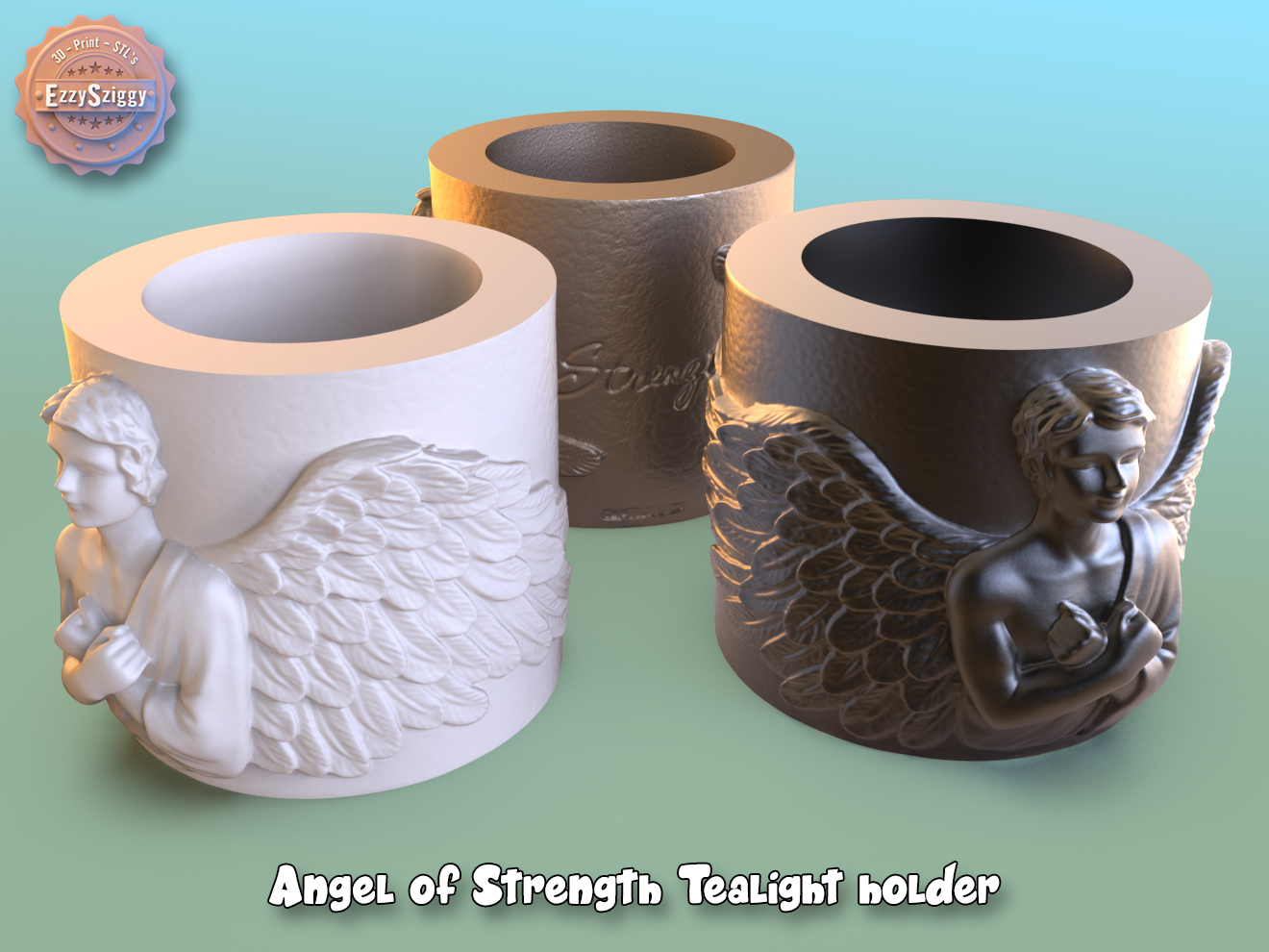 Angel of Strength Tealightholder