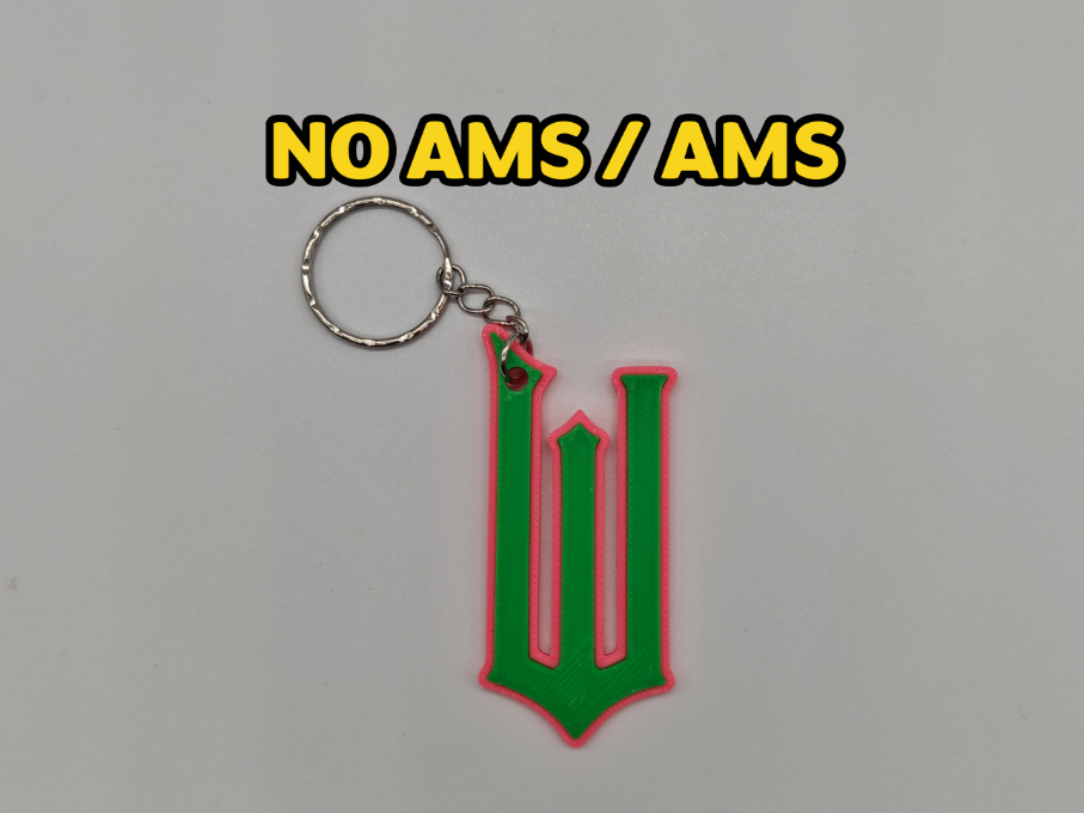 "W" The Wicked Keychain (NO AMS/AMS)