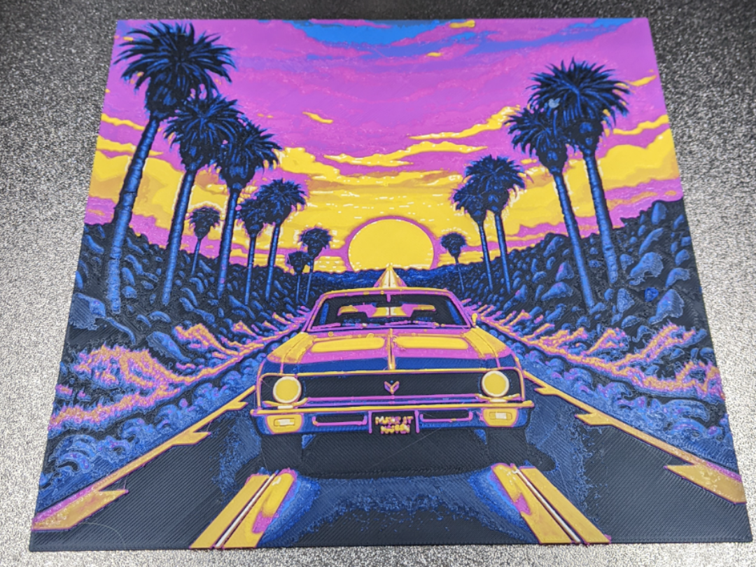 '70s Flashback Blacklight Posters HueForge w/frame