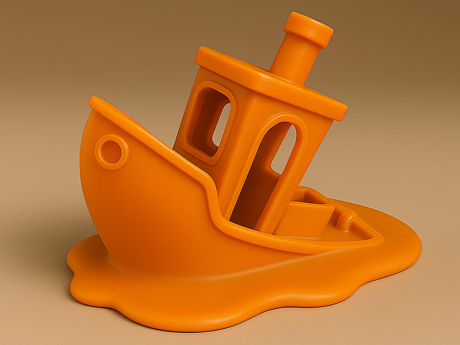 sunken-melted Benchy