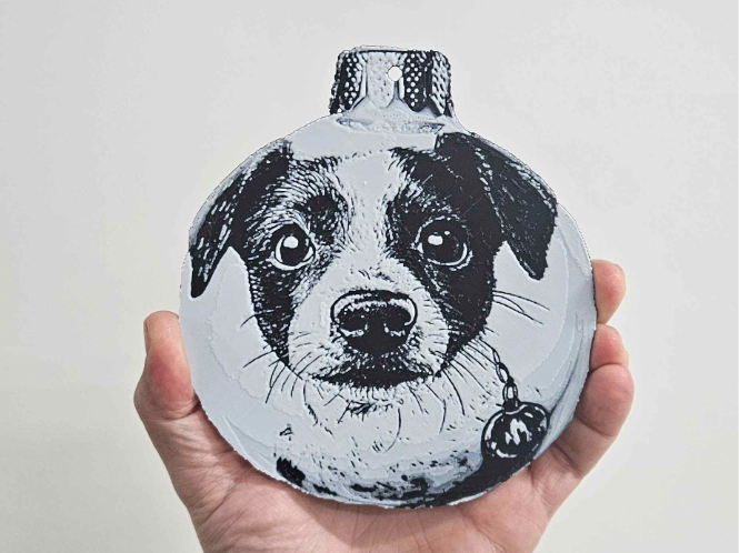 Jack Russell Terrier christmas bauble / ornament