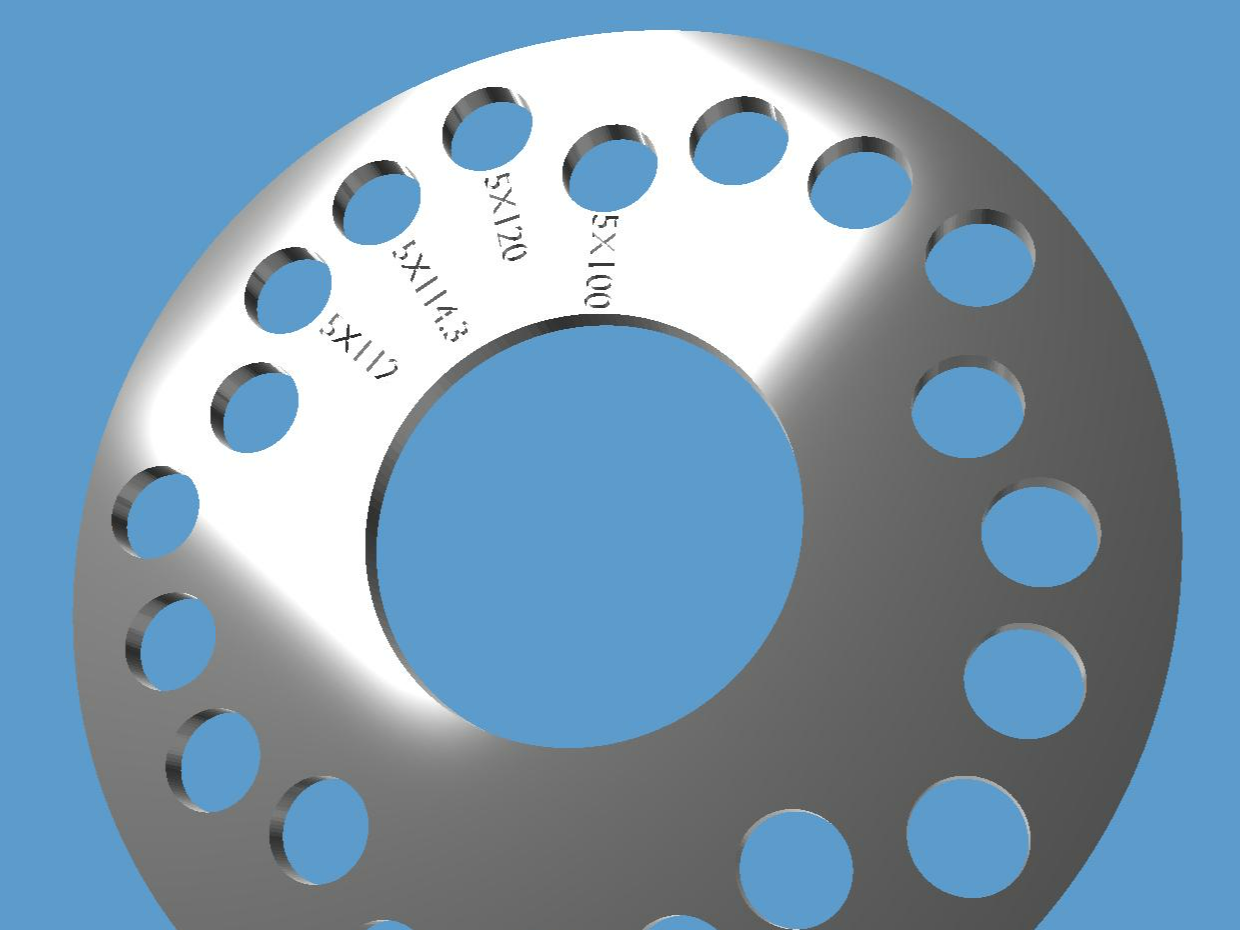 Metric Wheel Bolt Pattern Gauge