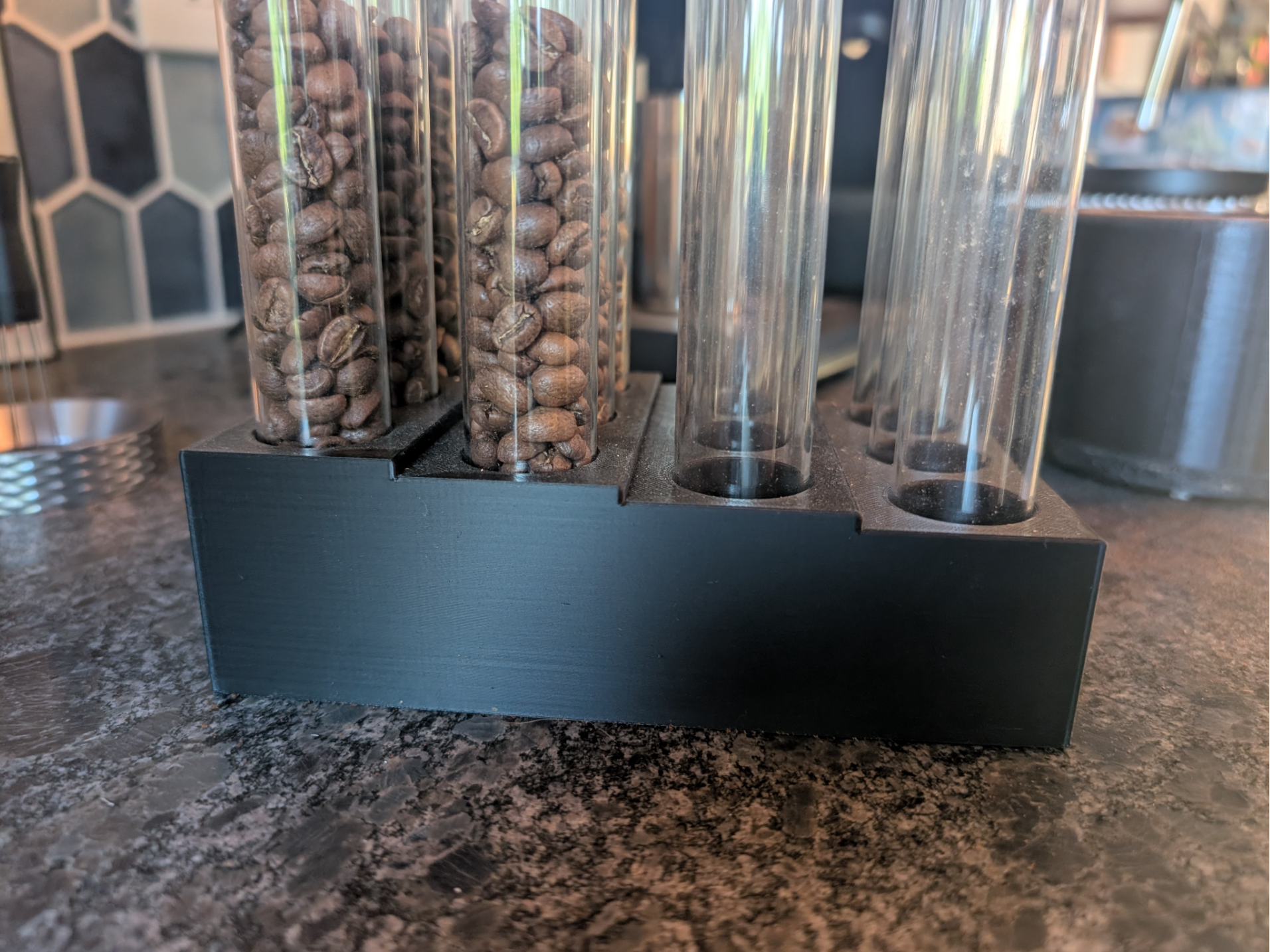 Single Dose Coffee Test Tube Holder Bean Cellar