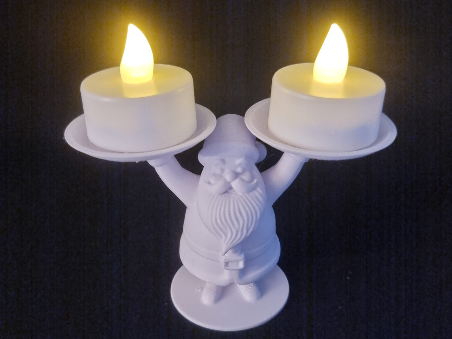 Santa Claus candle holder