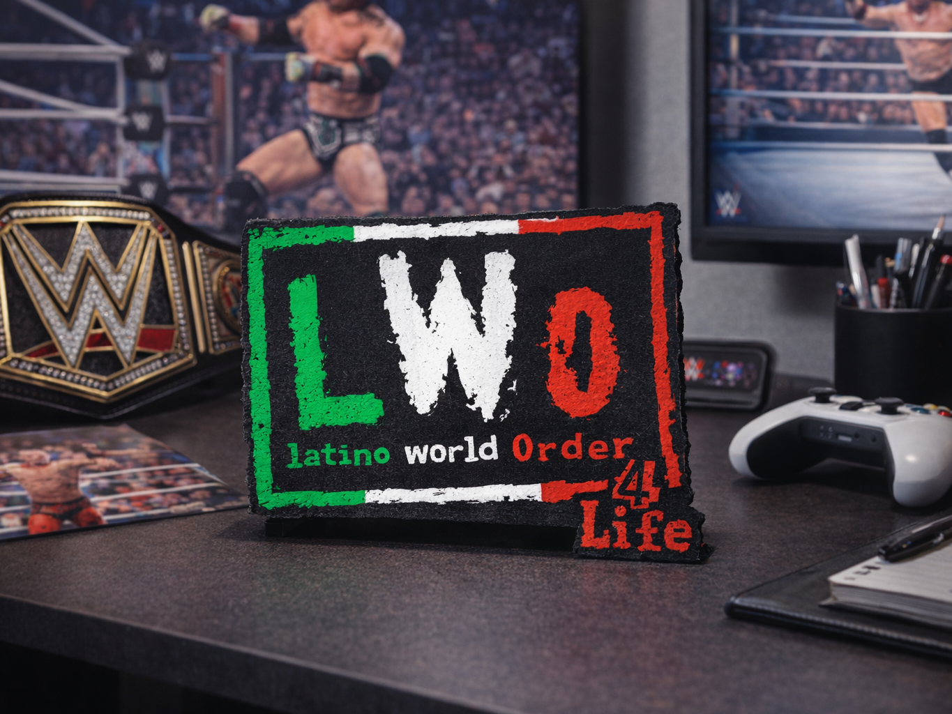 Latino World Order Table Stand