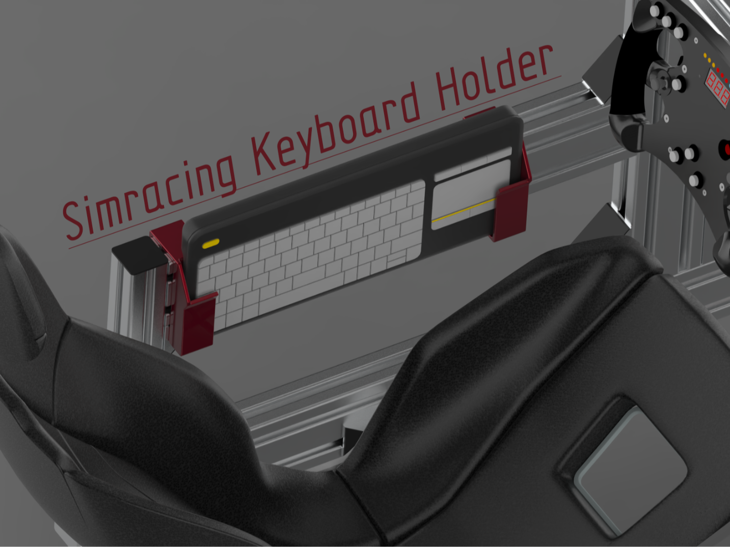 Simracing 4040 4080 Extrusion Rig Keyboard Holder