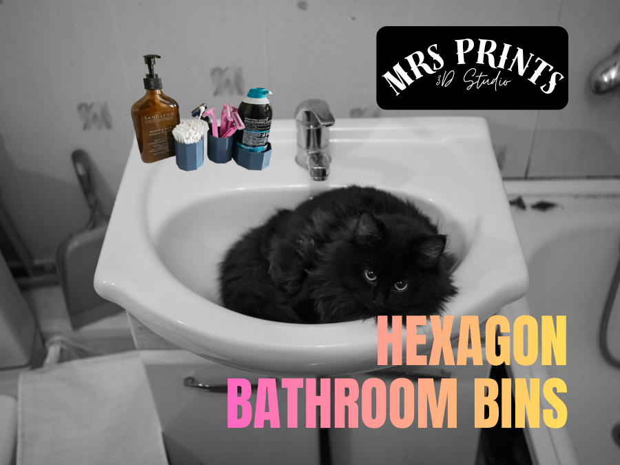 Hexagon Bathroom Containers