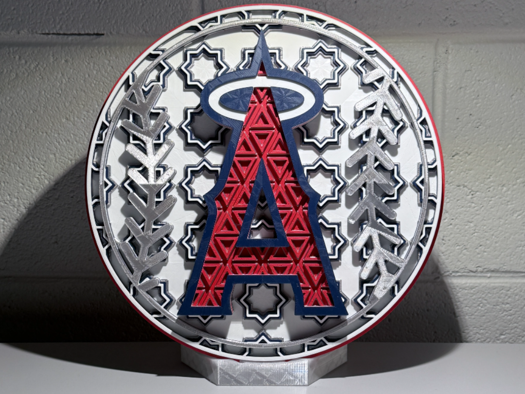 Los Angeles Angels Dimensional Mosaic