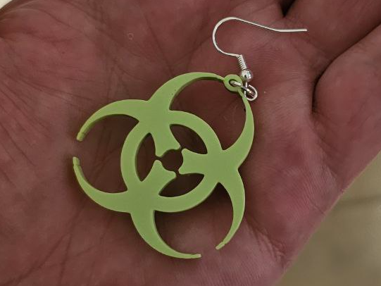 Biohazard Earrings