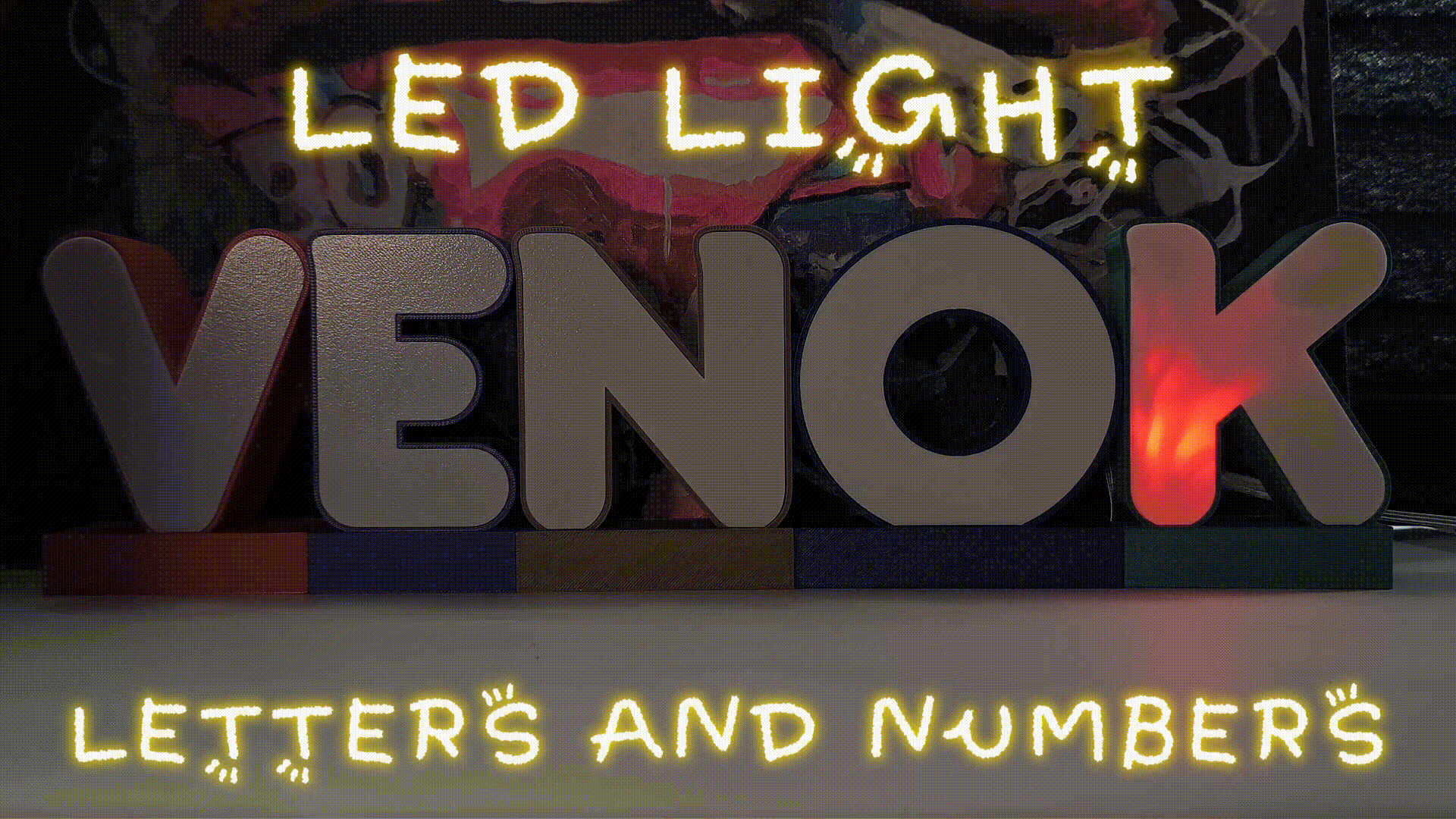 LED LIGHT LETTERS AND NUMBERS  (Easy to assemble)