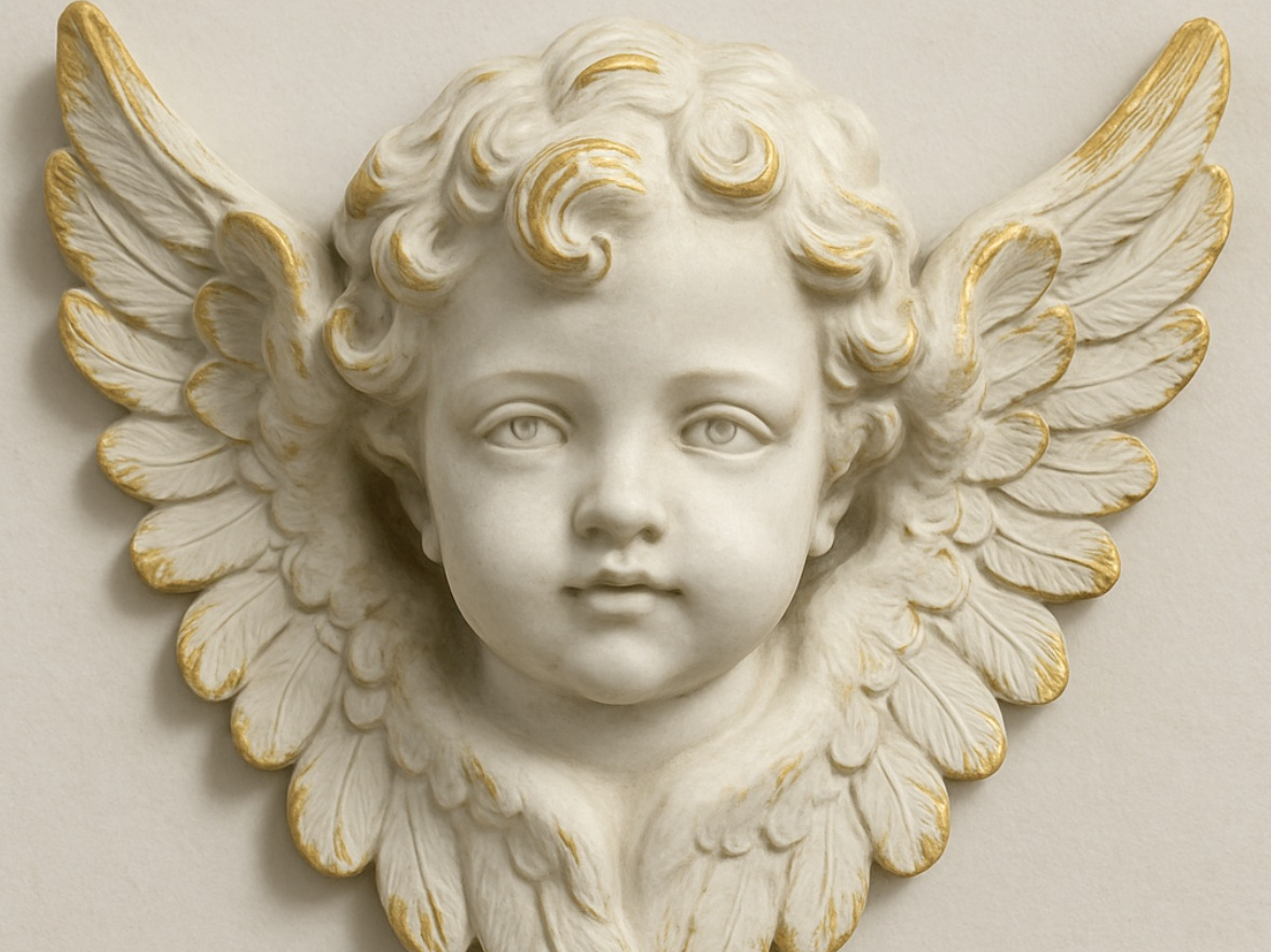 Cherub bust