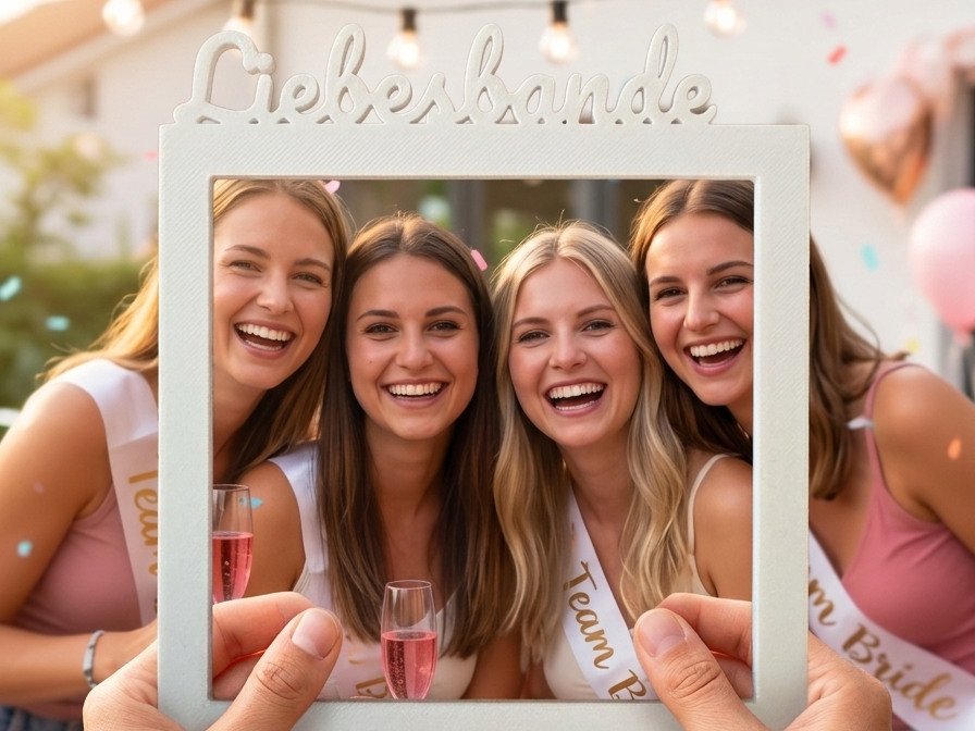 Polaroid-Rahmen „Liebesbande“ für Shootings