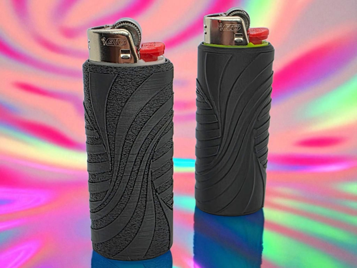 Trippy Spiral Bic Sleeve