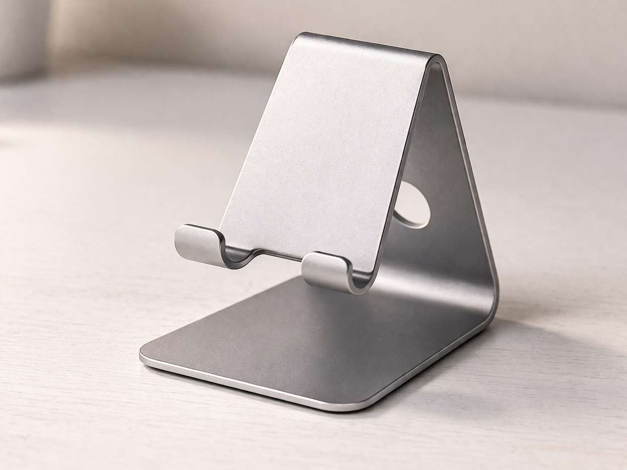 Minimalist Metal-Style Smartphone Stand