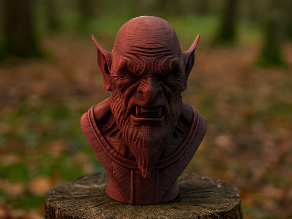 Finsterer Vampir-Lord mit boesem Blick