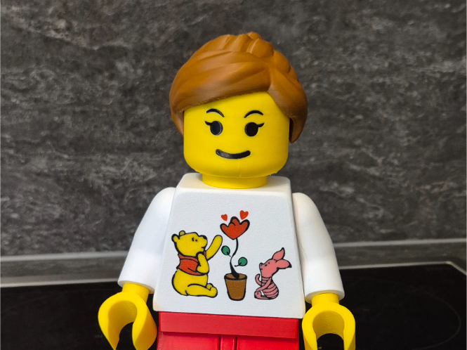 Brick Man/Women mit Winnie the Pooh T-Shirt