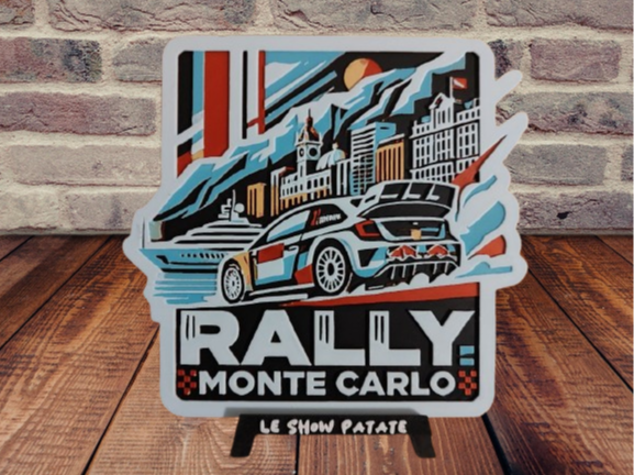 Plaque Rally Monte Carlo Hueforge