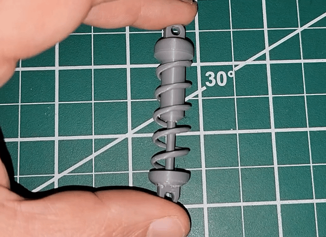 Functioning Coil Over Shock Print in Place