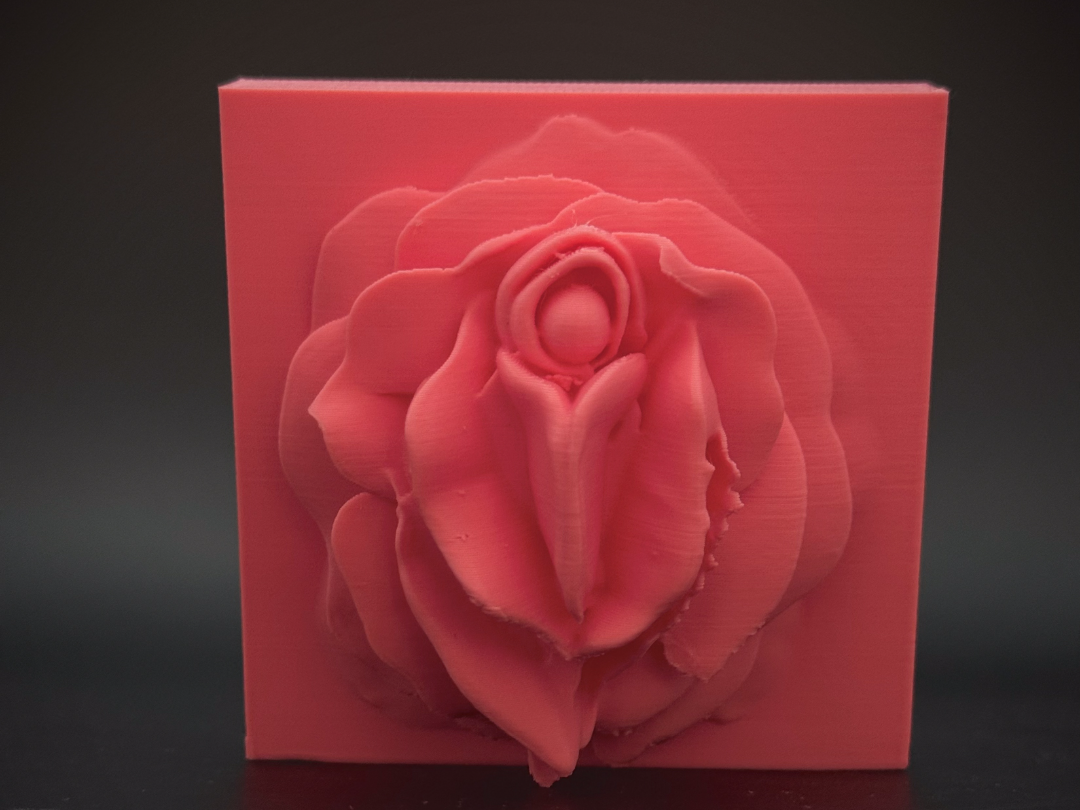 Abstract Female "Rose" Relief