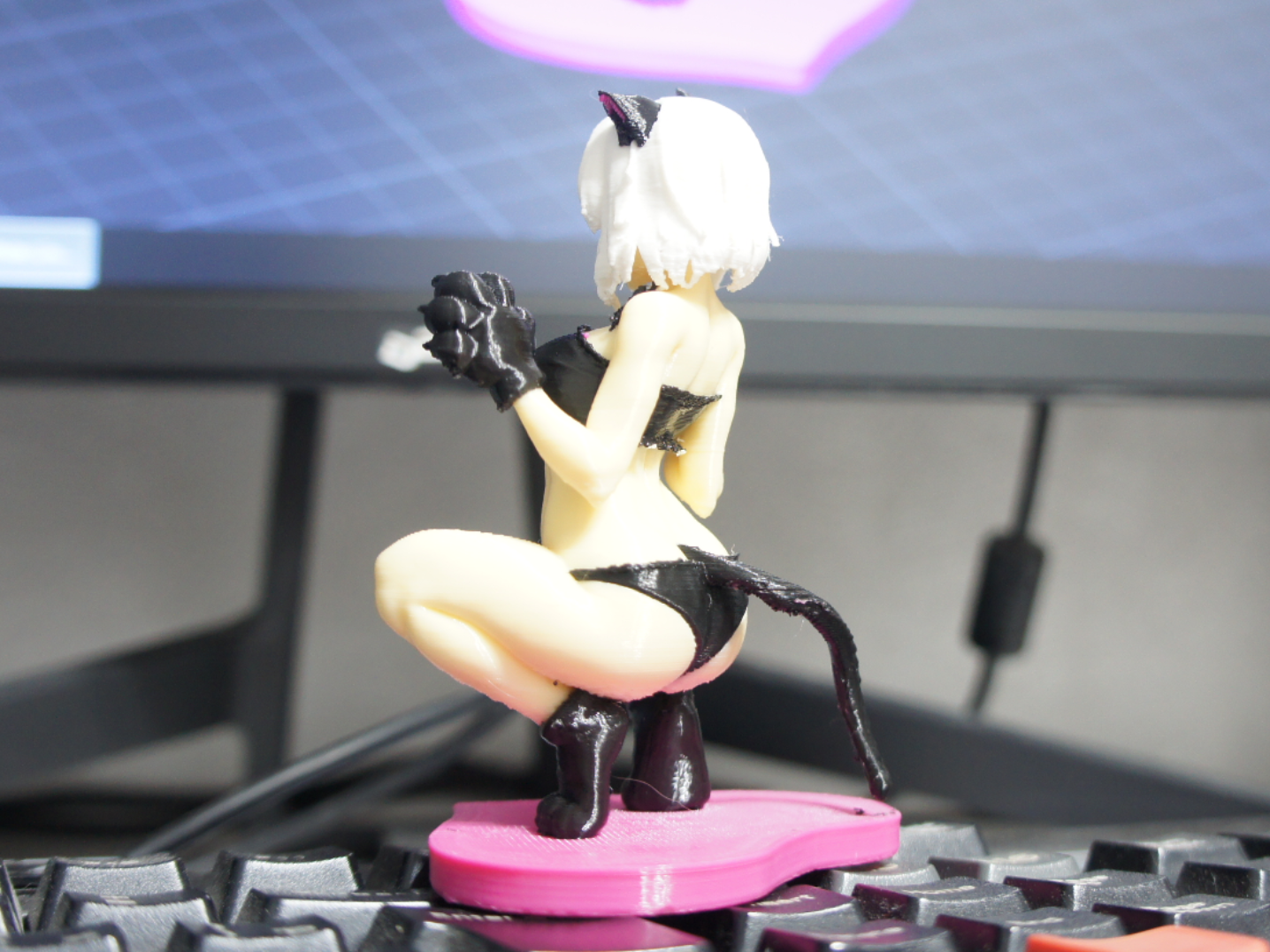 Nya-chan: Sweet Cat Girl Figure (AMS Multi-Color)