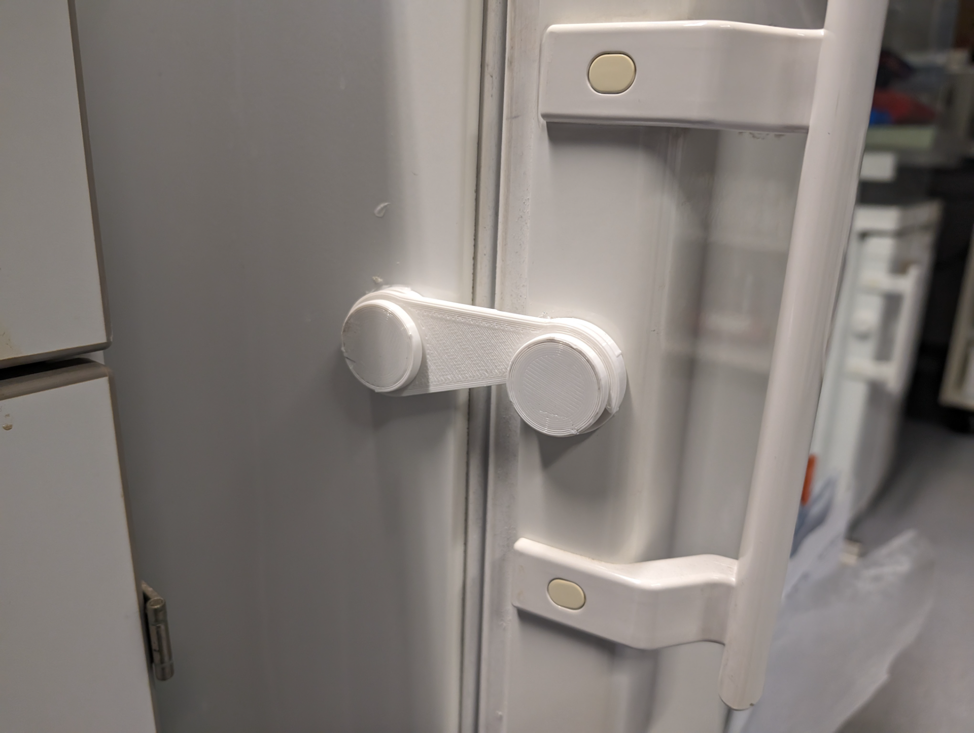 Tron Bike like Fridge door secure snap on hook