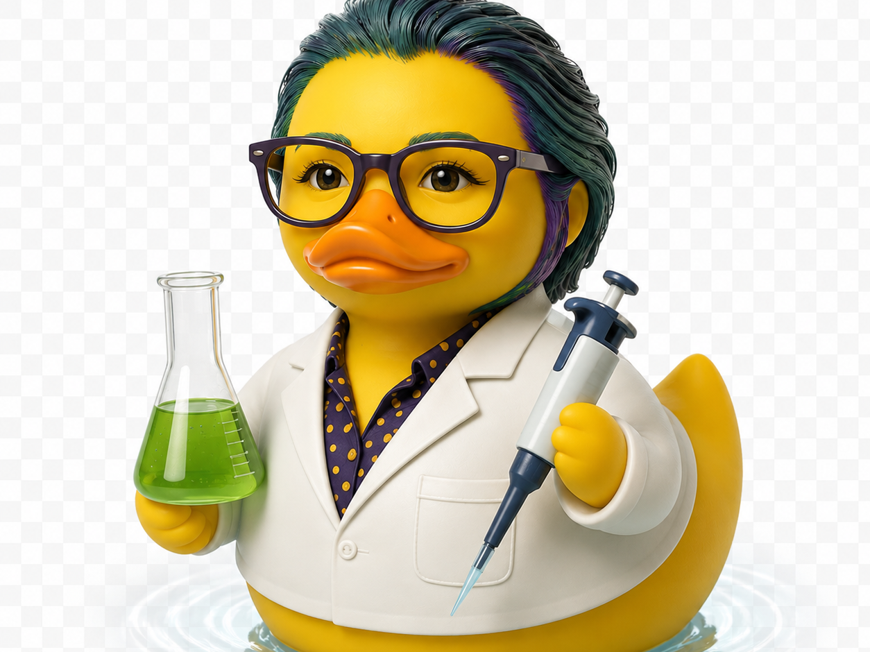 Patito profesora de bioquímica