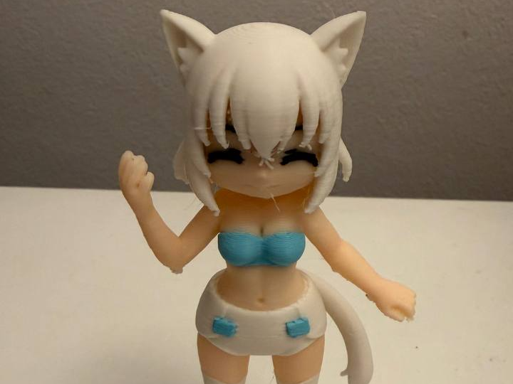 Diapered Catgirl figure