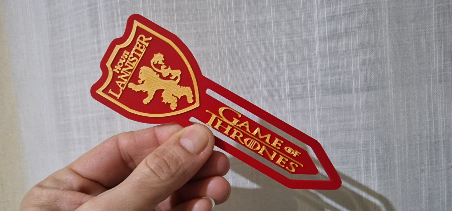 Game Of Thrones House LANNISTER bookmark Juego de Tronos Casa LANNISTER Marcador libros