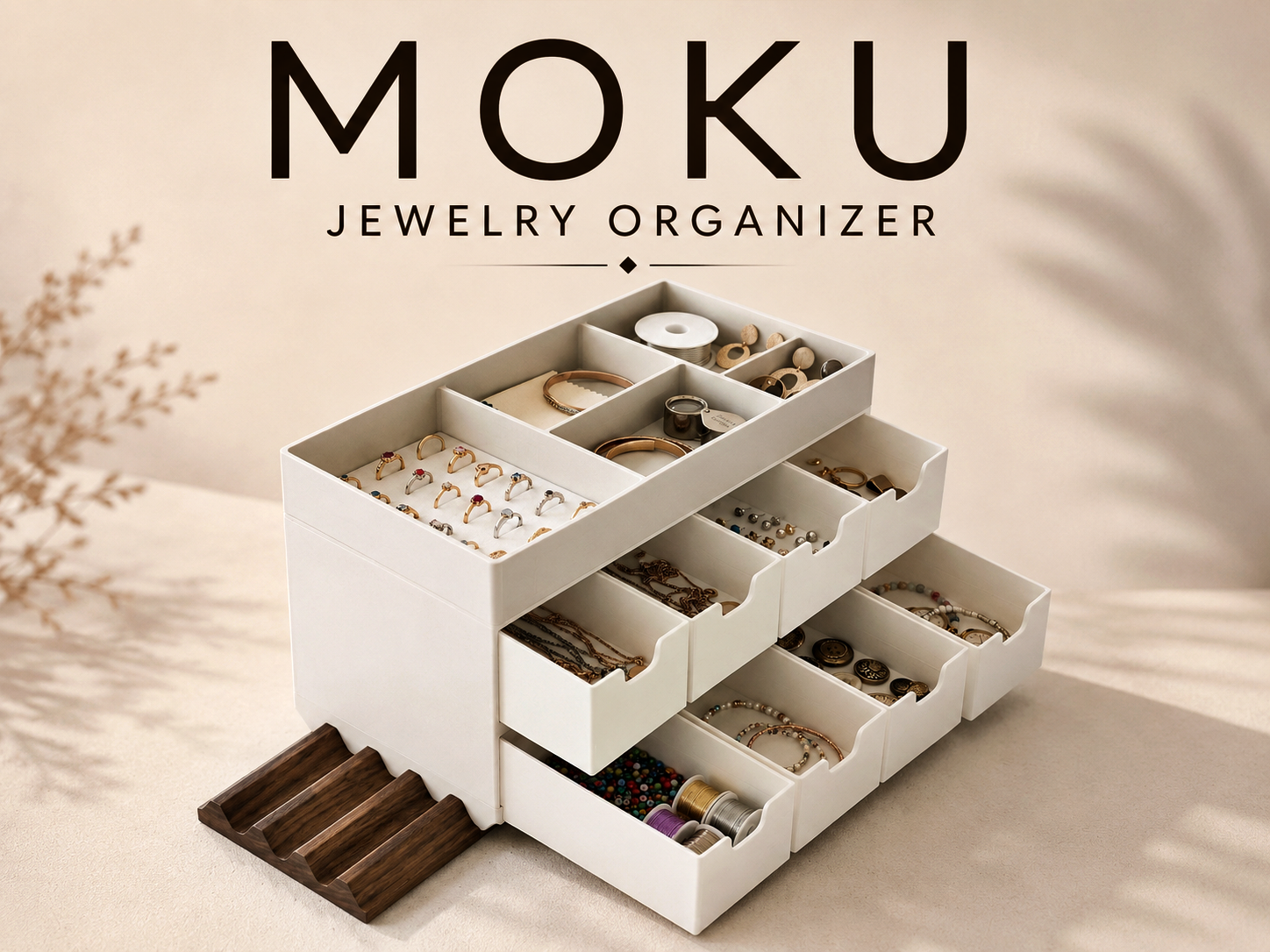 MOKU Jewelry Organizer – Drawer Storage Box